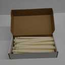Treela 24 Pcs Flameless Taper Candles Bulk LED Taper Candles Sticks Battery Operated for Christmas Birthday Wedding Party Church Table Decoration (Basic, Ivory)