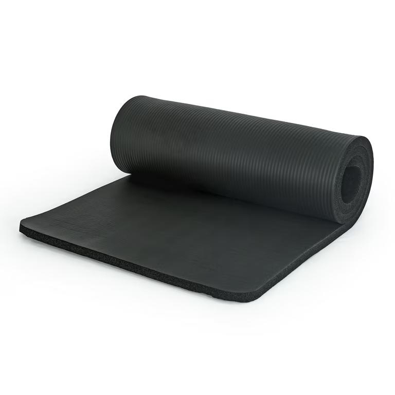 Yoga mat 1" thick 24.5" long ( Black )