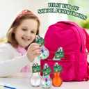 24 Pack Back to School Plastic Light Bulbs Jars with Card and String, First Day of School Gift 100 ml Light Bulb Candy Containers Clear Candy Jars Students Teachers Classroom Reward Gifts