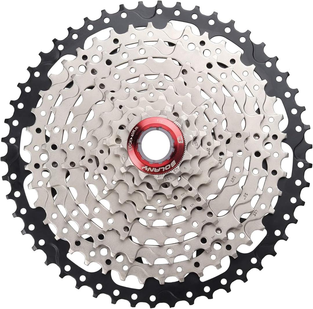 BOLANY Bike 8/9/10 Speed Cassette 11-25T/32T/36T/40T/42T/46T/50T Fit for MTB Bike, Road Bicycle, Lightweight Cassette, Compatible with Shimano SRAM Sunrace