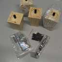 Airy Abode Premium Ash Wood Square Furniture Legs (Full Install Kit) - Pick Your Size and Color