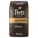 Peet's Coffee, Medium Roast Ground Coffee - Single Origin Brazil 18 Ounce Bag (EXP 12/28/25)