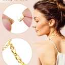 4 x Clysoru Double Lobster Clasps and Closures Grade A 316 Stainless Steel Lobster Claw Clasps Gold and Silver for Necklace Bracelet Jewelry Making DIY Craft Made in Italy.