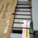 InnoTruth 29.6-39.1 in Wide Baby Gate for Stairs and Doorways, Brown