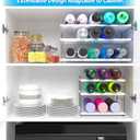 YAN & HIN Water Bottle Organizer for Cabinet, 3-Tier Expandable Bottle Storage Rack, Adjustable Height Holds 15 Bottles, Tumbler & Baby Bottle Organizer for Kitchen Pantry Counter (2 Pack) (Set of 2)