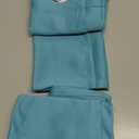 ChrisDowa Blackout Curtains 48 inches Long for Bedroom - 2 Panels Set Grommet Thermal Insulated Room Darkening Curtains for Living Room (Aqua, 42 x 48 Inch)