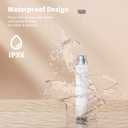 Maestri House Rechargeable Milk Frother with Stand, LunaFro Handheld Electric Foam Maker Waterproof Detachable Stainless Steel Whisk Drink Mixer Foamer for Lattes, Cappuccino (White)