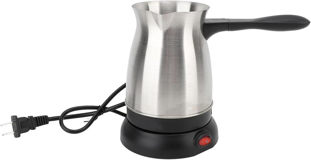 Turkish Coffee Maker, Turkish Electric Coffee Maker Machine, 5 to 6 Cup Brewing Capacity, Stainless Steel Electric Coffee Pot for Delicious Turkish & Greek Coffee, 600ML Turkish Coffee Maker, Turkish Electric Coffee Maker Machine, 5 to 6 Cup Brewing Capacity, Stainless Steel Electric Coffee Pot for Delicious Turkish & Greek Coffee, 600ML
