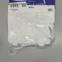 Beistle Foil Happy 4th of July Streamers 2 Count, Patriotic Independence Day Red Silver Blue Party Decorations with White Ribbon, USA American Holiday Party Supplies for July 4th, 10 x 5