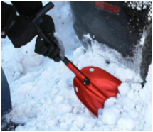 SubZero 17222 Collapsible Snow Shovel, Light Weight Aluminum Snow Shovel for Car, Emergency Shovel for Driveway and Car (pack of 1)