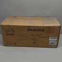 52 inch Black Ceiling Fans with Lights and Remote Control, Noiseless Modern Ceiling Fan for Bedroom, Living Room, Dining Room, Dimmable 3CCT 6-Speed ETL Listed