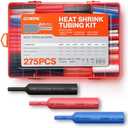 Dowire Heat Shrink Tubing Kit - 3:1 Ratio - Adhesive Lined - Wire Shrink Wrap Tubing - Waterproof Marine Grade Shrink Tube - 275 PCS - Black, Red, Blue, White, Clear