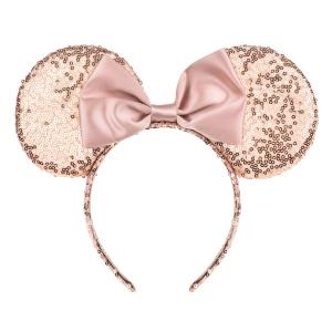 2 x A Miaow Colorful Sequin Headband Glitter Bow Hair Clasp Adults Women Butterfly Hair Hoop Birthday Party Holiday Park Photo Supply (Shiny Champagnes)