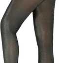 4 x Women Fleece Lined Tights - Fake Translucent Warm Pantyhose Leggings Shimmer Thick Warm Tights For Winter M