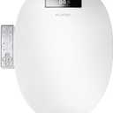 WLJBIDET Toilet Bidet Seat, Instant Warm Water, Self-Cleaning Nozzle, Multiple Spraying Modes, Electric Heated Seat, Warm Air Drying, Soft Closed Lid, Display Screen, Requires Electricity, Elongated