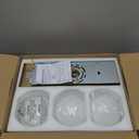 Bathroom Light Fixtures, 3-Light Brushed Gold Vanity Light, Modern Wall Sconces with Milk White Globe Glass Shade, Vanity Lighting Fixtures Over Mirror, VL195-BG-ML-3