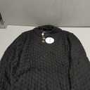 Winter Shawl Collar Button Sweaters Casual Knitted Pleated Pullover Tops Trendy Warm Long Sleeve Jumper Knitwear Size 16