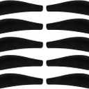 DOITOOL 10Pcs Velvet Hangers Shoulder Form Hanger Shoulder Pads Black Protectors 0.2 Inch Wide Non-Slip Shaper for Velvet Flocking s