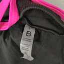 BMJL Women's High Waisted Bikini Ribbed Two Piece Swimsuit High Cut Color Block Adjustable Straps Bathing Suit (Large, Rainbow Black043)