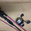 Zebco 33 Spincast Reel and 2-Piece Fishing Rod Combo, 5-Foot 6-Inch Durable Fiberglass Rod, Quickset Anti-Reverse Fishing Reel with Bite Alert, 30