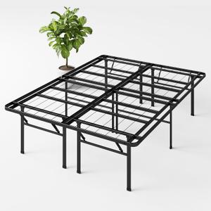 Zinus SmartBase Heavy Duty Mattress Foundation, 18 Inch Metal Platform Bed Frame, No Box Spring Needed, Sturdy Steel Frame, Underbed Storage, California King