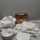 SENSARTE 17 Piece Pots and Pans Set, Nonstick Detachable Handle Cookware Set, Induction Kitchen Cookware Set with Removable Handle, Healthy Non Stick for RV, Dishwasher  Oven Safe, PFOA Free (White)