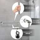 2 Pack 24 Inch Satin Brush Nickel Shower Grab Bar - 1.5" Diameter,ZUEXT Stainless Steel Bathroom Grab Bar, Bath Balance Bar,Safety Hand Rail Support, Handicap Injury Elderly Senior Assist Bath Handle