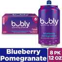 bubly Sparkling Water, Blueberry Pomegranate, Zero Sugar & Zero Calories, 12 Fl Oz Cans (Pack of 8) (EXP 08/17/26)