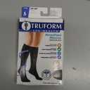 Truform 20-30 mmHg Compression Stockings for Men and Women, Knee High Length, Closed Toe, Black, X-Large (8865BL-XL)