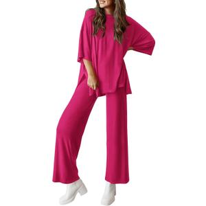 PRETTYGARDEN Two Piece Sets for Women Summer Fashion Lounge Matching Set 2026 Spring Travel Vacation Airport Outfits Clothing XL
