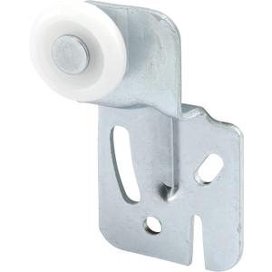 Prime-Line MP6501 Closet Door Roller with 1/2 In. Offset and 7/8 In. Nylon Wheel (2 Pack) , Zinc
