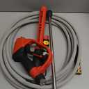 Pressure Washer Gun and Hose Kit, 4800PSI Steel-Braided & Durable - Flexible & Kink-Resistant Power Washer Hose 25 FT with 3/8" Swivel Quick Connector and M22 14mm Adapters Replacement