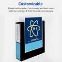 Avery Heavy-Duty View 3 Ring Binder, 2" Slant Rings, 540-Sheet Capacity, 2.8 Inch Wide Spine, Great for Home, School Supplies, Office, or Organization Needs, 1 White Binder (79192)