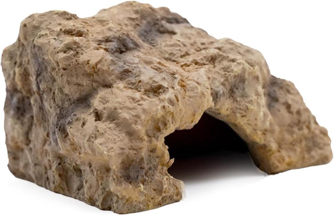 Reptile Hide for Leopard Gecko, Bearded Dragon, Ball Python Decoration & Tortoise  Terrarium Habitat Dcor,Snake & Lizard Hideout(Resin, Medium)