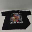 Trump Make 4th of July Great Again Men Drinking Beer Funny T-Shirt 2XL