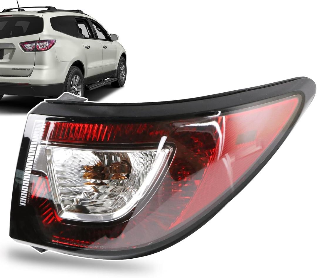 Tail Light Compatible With 2013-2017 Chevy Traverse Rear Light Taillight Replace 84266020 (Outer, Right Passenger Side)
