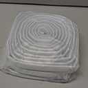 Wedge-Shape Window Weather Stripping Door Frame Seal Strip 3Pcs×196" White, Upgrade Black Foam, Soundproofing, Draft Stopper, Winter Insulation, Noise Blocker, Gap Filler for Exterior Front Door Side