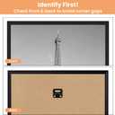 Upsimples 16x24 Picture Frame Black 3 Pack, Scratch-Proof Poster Frames 16 x 24 for Photo Gallery - Slide-In Strips, Horizontal or Vertical Wall Mounting