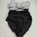 Eomenie Women's One Piece Swimsuits Tummy Control Cutout High Waisted Bathing Suit Wrap Tie Back 1 Piece Swimsuit M