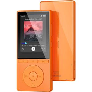 64GB MP3 Player with Bluetooth 5.3, Color Screen 2.4", Music Player with HiFi Sound, MP3 Players Built in HD Speaker Voice Recorder E-Book, Expanded Up to 128GB, Earphone Included, for Sports Runner