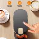 Tastyle Single Serve One Cup Coffee Maker, for K Cups and Grounds, Mini Coffee Maker with Portable Handle, 6 to 12 Oz Brew Size, for Travel, Camping, Office, RV and Dorm, 120V, Black and Gold