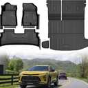 TTX LIGHTING Floor Mats & Cargo Liner & Backrest Mat for 2024 2025 2026 Trax - 1st and 2rd Row Car Mats for 2024-2026 Trax - All Weather Cargo Tray Interior Accessories for Trax LS/1RS/LT/2RS/ACTIV