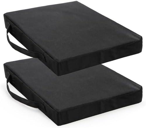 Coloch 2 Pack Stadium Seat Cushions, Thick Bleacher Seat Cushion Portable Boat Canoe Kayak Seat Cushion Waterproof Knee Pad Cushion for Stadium, Bleacher, Outdoor Events