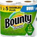 Bounty Paper Towels Select-A-Size, White, 2 Double Plus Rolls = 5 Regular Rolls, 4 Pieces, 8 Rolls
