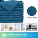HOMEXCEL Navy Blue Microfiber Cleaning Cloth, 24 Pack Cleaning Towels for Kitchen, Lint Free, Scratch-Free, Highly Absorbent, and Reusable Cleaning Rags for House, Window, Cars, 11.5 X11.5 inch