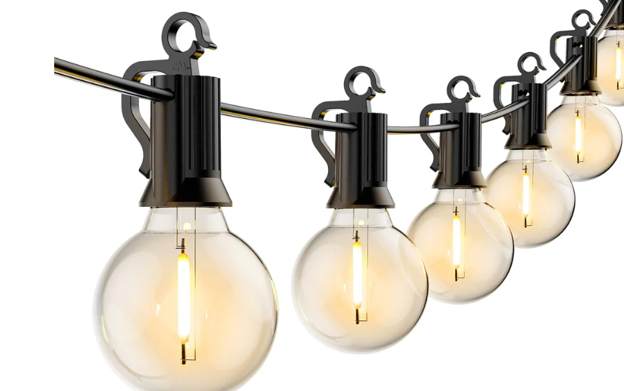 Solar G40 LED Bulb String Lights
