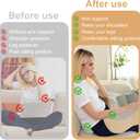 XWZO Laptop Lap Desk with Cushion, Ergonomic Wrist Rest Home Office Laptop Desk, Portable Memory Foam Arm Rest Gaming Pillow, Work or Sleep Pillow Stand for Bed, Eye Mask Included, Beige