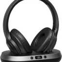 vinamass Wireless Headphones for TV,2.4GHz TV Headphones Wireless for Seniors with Transmitter Charging Base, Support Optical,AUX,RCA and USB, High Volume No Audio Delay, Plug and Play, 65hr Playtime