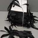 OEMVALATY 24 Pcs Thank You Gift Bags with Handles and Tissue Paper 9 x 7 x 3. 15'' Elegant Welcome Gift Bags with Bow Ribbon for Wedding Bridesmaid Baby Shower Groomsmen Birthday Party(White, Black)