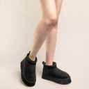 Snow Boots for women, Platform Mini Boots for women Comfortable and Furry (9, Black)
